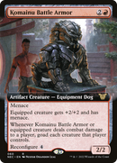 Komainu Battle Armor (Extended Art) (NEC-060) [Neon Dynasty Commander]