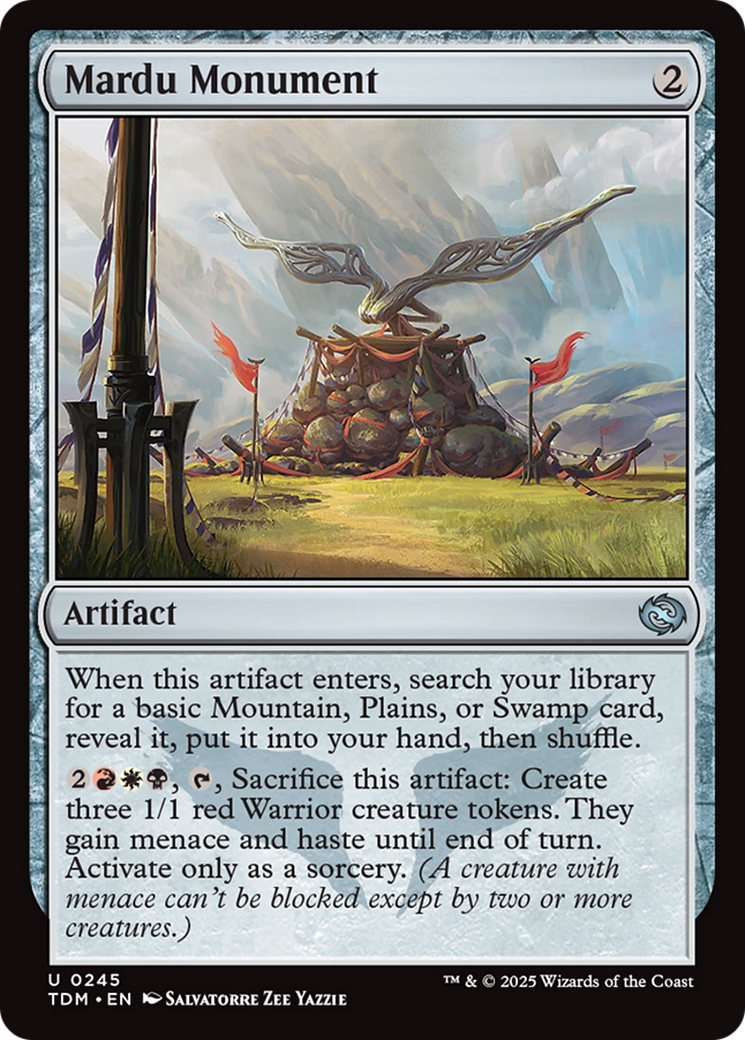 Mardu Monument (TDM-245) [Tarkir: Dragonstorm] Foil