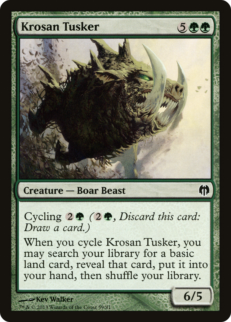 Krosan Tusker (DDL-059) [Duel Decks: Heroes vs. Monsters]