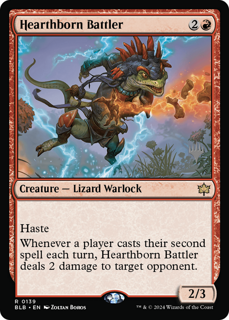 Hearthborn Battler (PPBLB-139P) [Bloomburrow Promos]