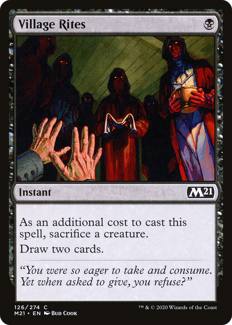 Village Rites (M21-126) [Core Set 2021] Foil
