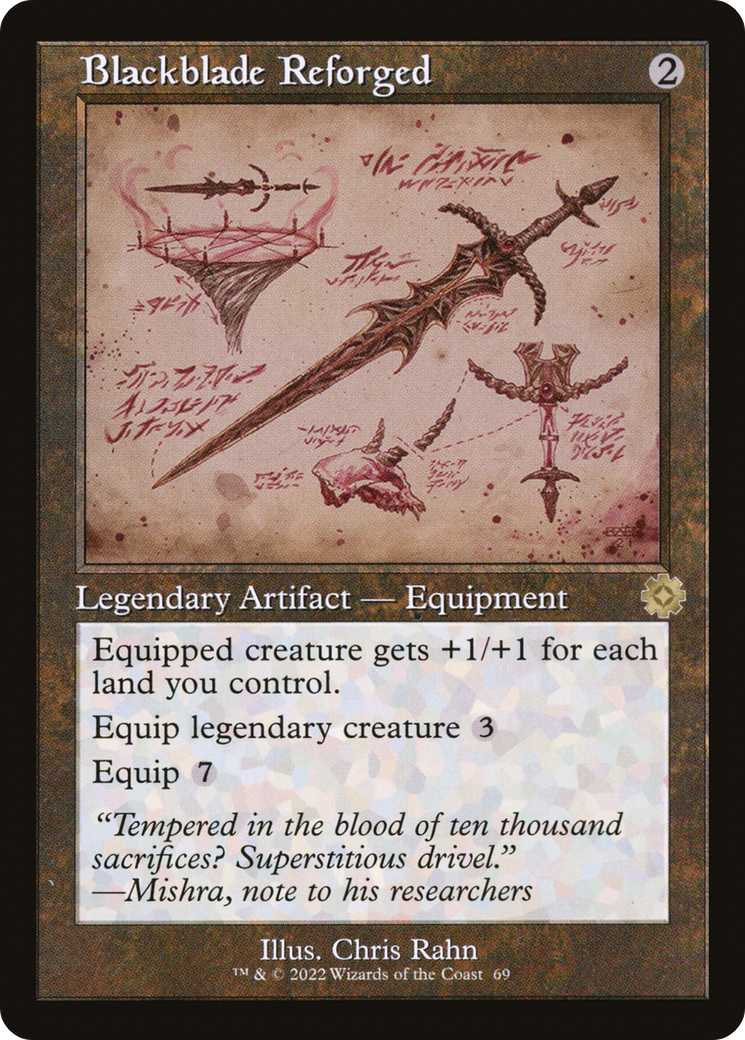Blackblade Reforged (Schematic) (BRR-069) [The Brothers' War Retro Artifacts]