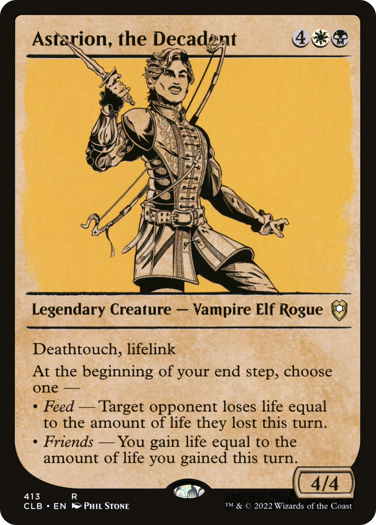 Astarion, the Decadent (Showcase) (CLB-413) [Commander Legends: Battle for Baldur's Gate]