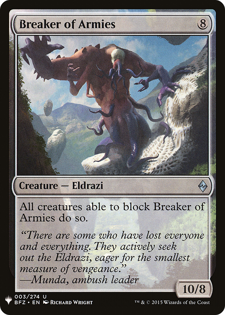Breaker of Armies (LIST-BFZ-3) [The List]
