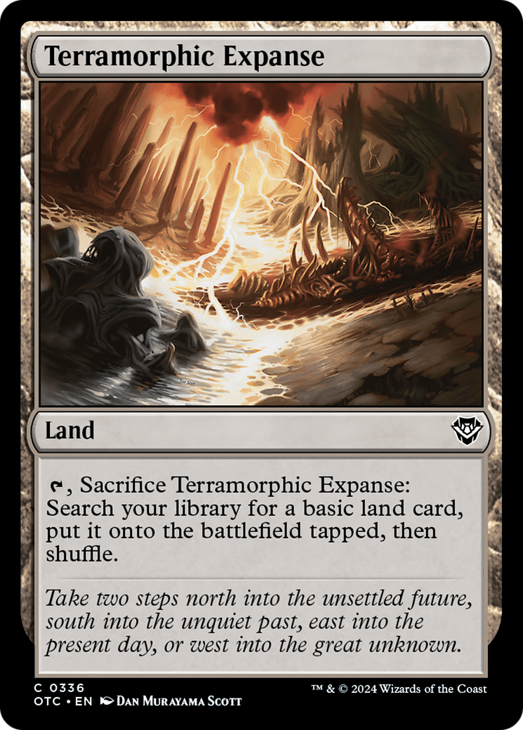 Terramorphic Expanse (OTC-336) [Outlaws of Thunder Junction Commander]