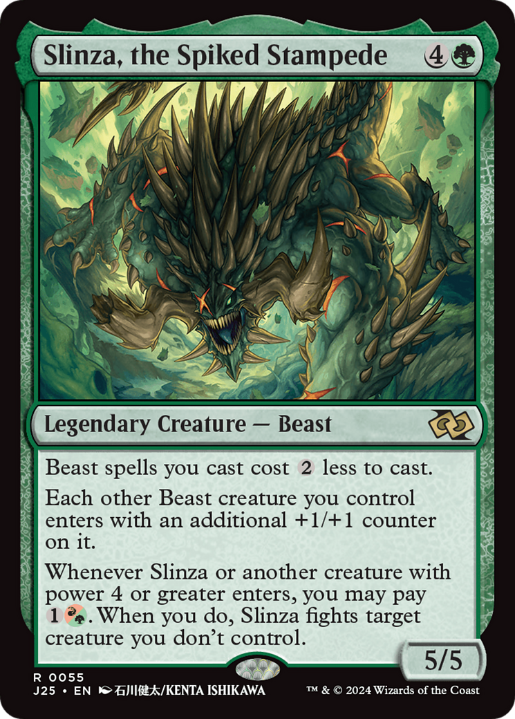 Slinza, the Spiked Stampede (J25-055) [Foundations Jumpstart]