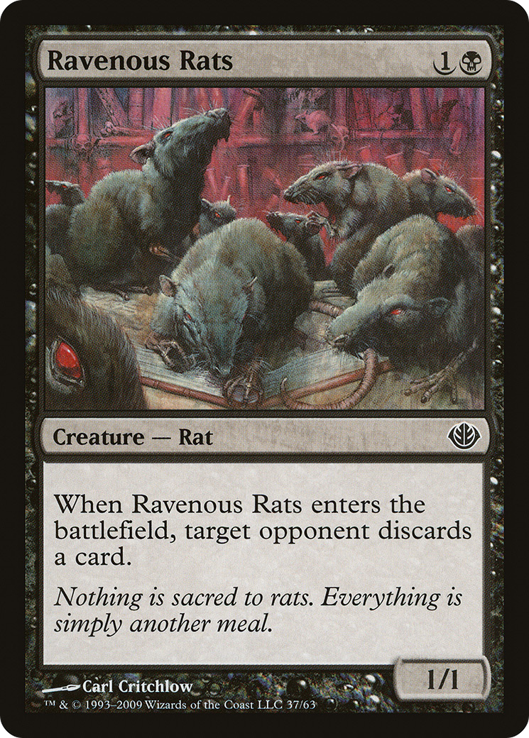 Ravenous Rats (DDD-037) [Duel Decks: Garruk vs. Liliana]