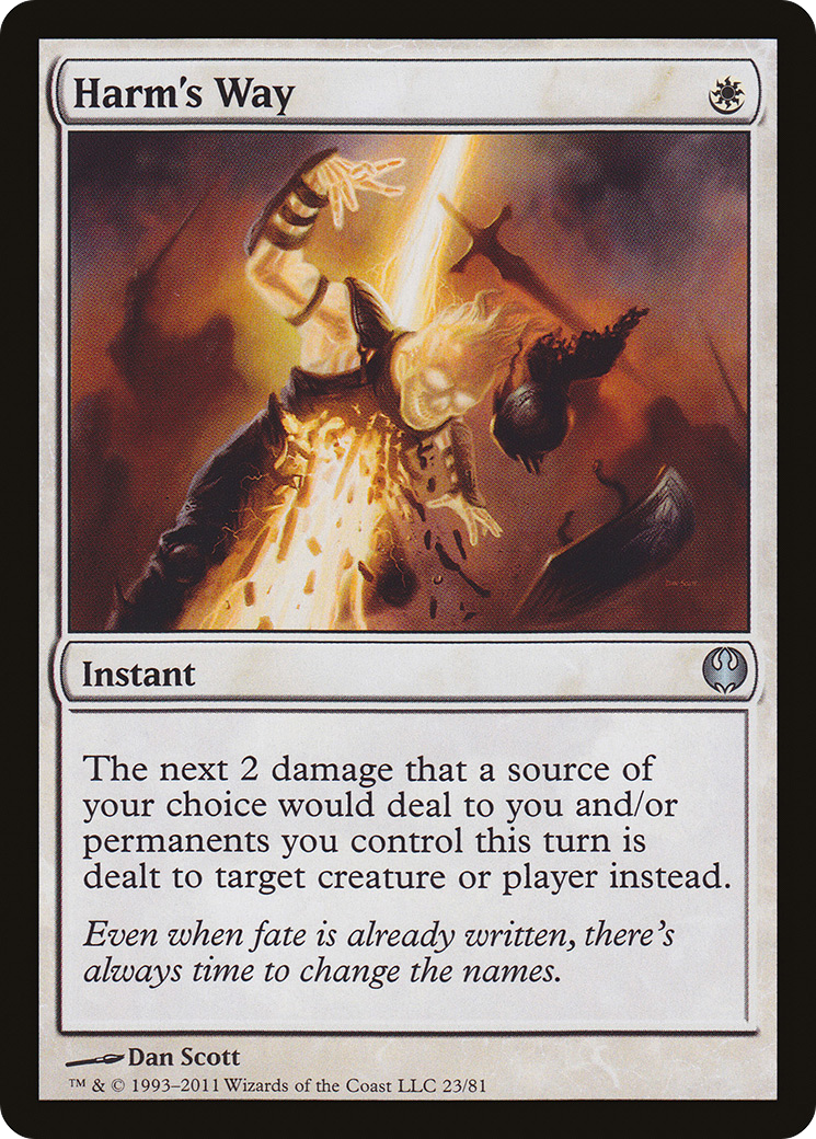 Harm's Way (DDG-023) [Duel Decks: Knights vs. Dragons]
