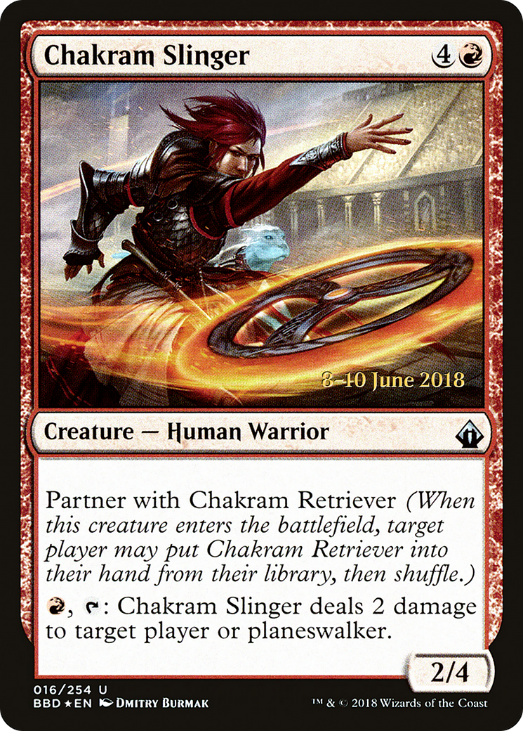 Chakram Slinger (LARP-16S) [Battlebond Promos] Foil