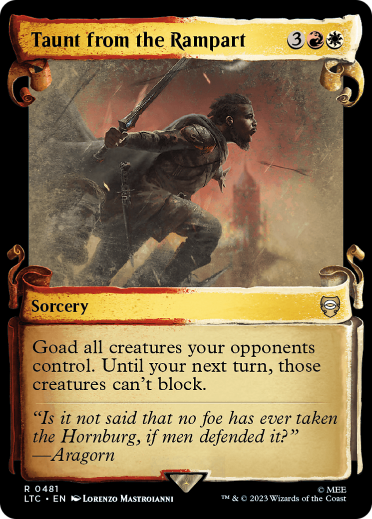 Taunt from the Rampart (LTC-481) [Tales of Middle-earth Commander]: (Showcase)