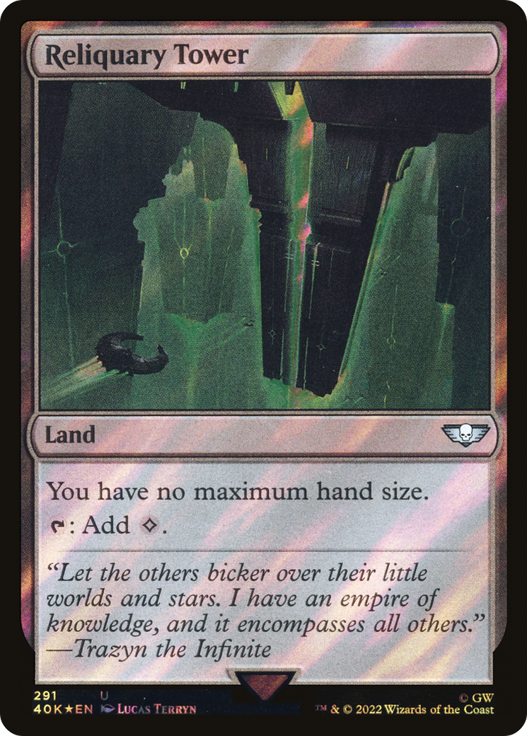 Reliquary Tower (Surge Foil) (40K-291) [Warhammer 40,000 Commander] Foil
