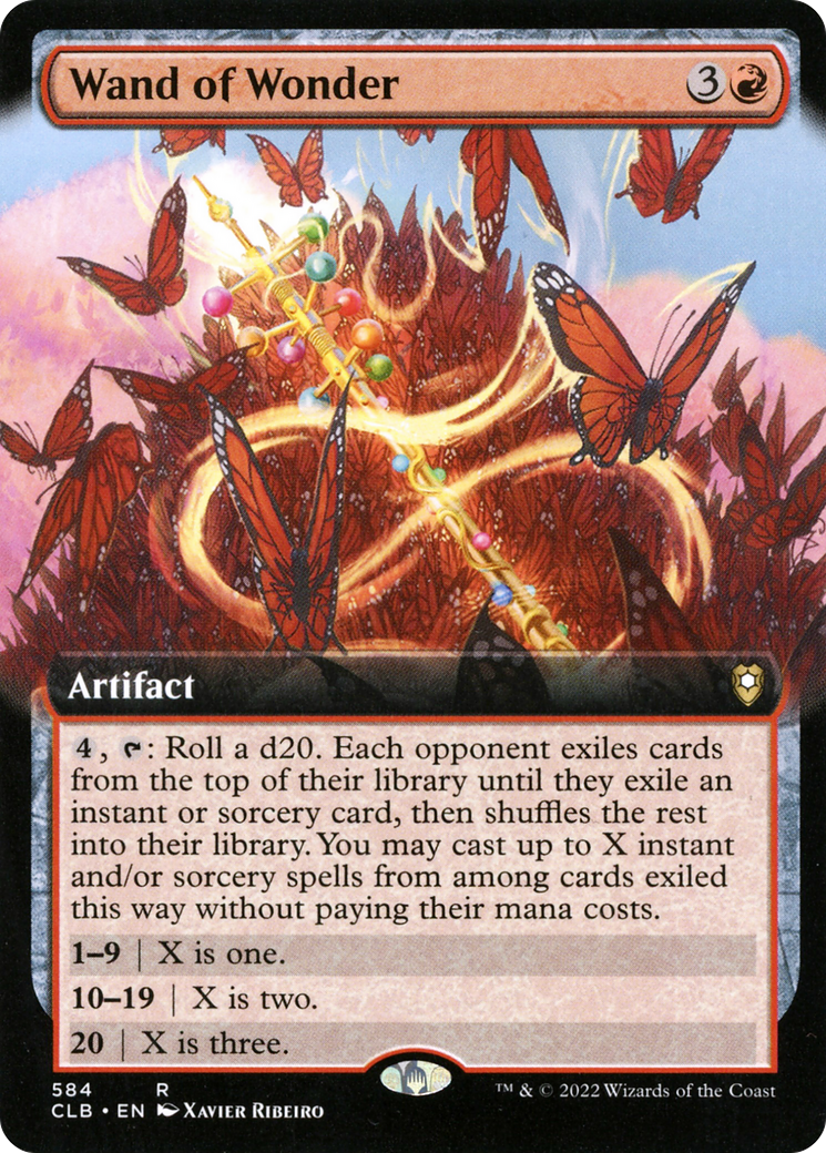 Wand of Wonder (CLB-584) [Commander Legends: Battle for Baldur's Gate]: (Extended Art)