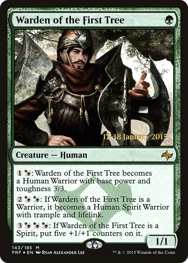 Warden of the First Tree (PRE-143S) [Fate Reforged Promos] Foil