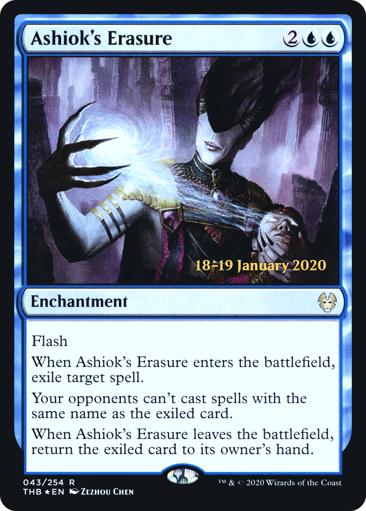 Ashiok's Erasure (PRE-43S) [Theros Beyond Death Promos] Foil