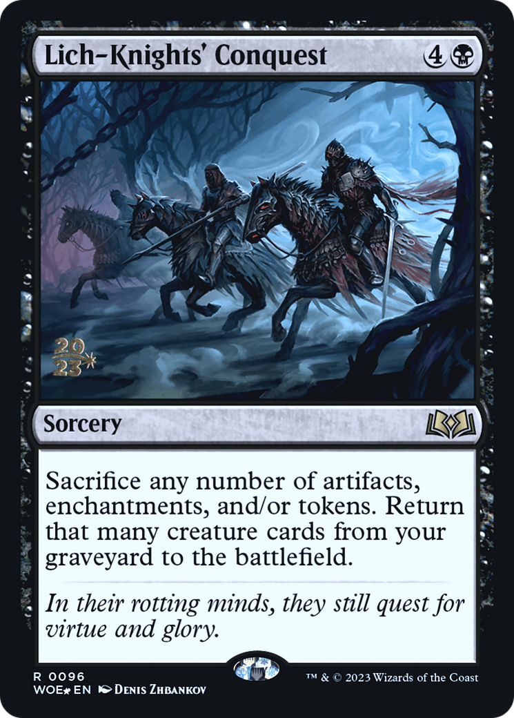 Lich-Knights' Conquest (PRE-096) [Wilds of Eldraine Promos] Foil