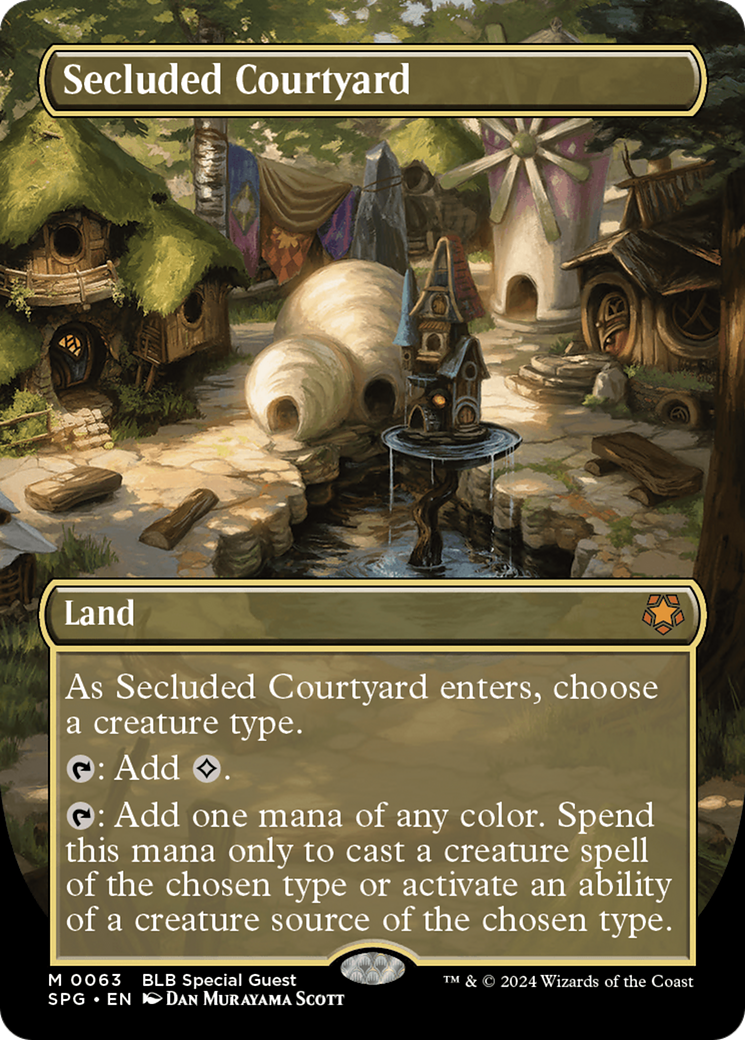 Secluded Courtyard (SPG-063) [Special Guests] (Borderless) Foil