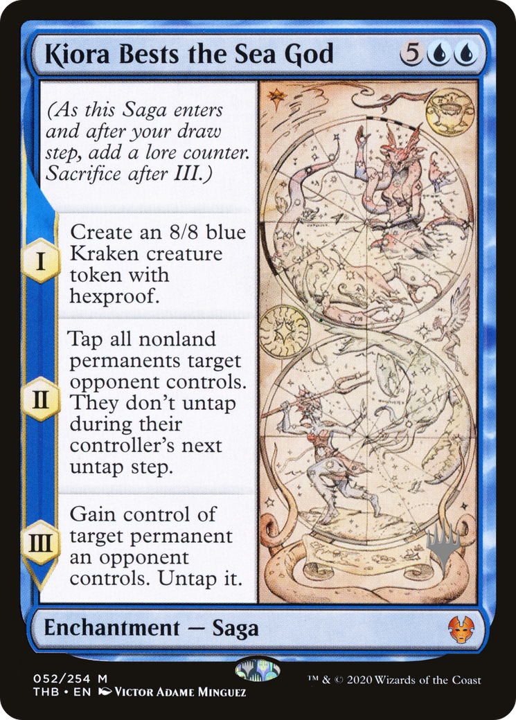 Kiora Bests the Sea God (PPTHB-52P) [Theros Beyond Death Promos]