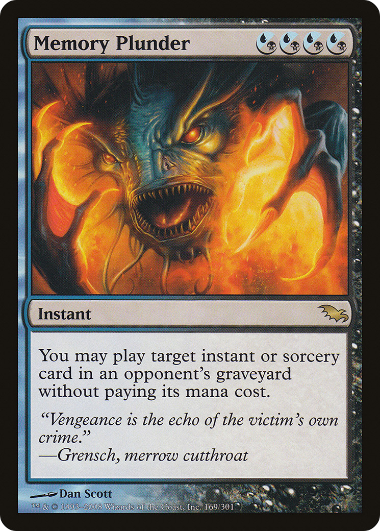 Memory Plunder (SHM-169) [Shadowmoor] Foil