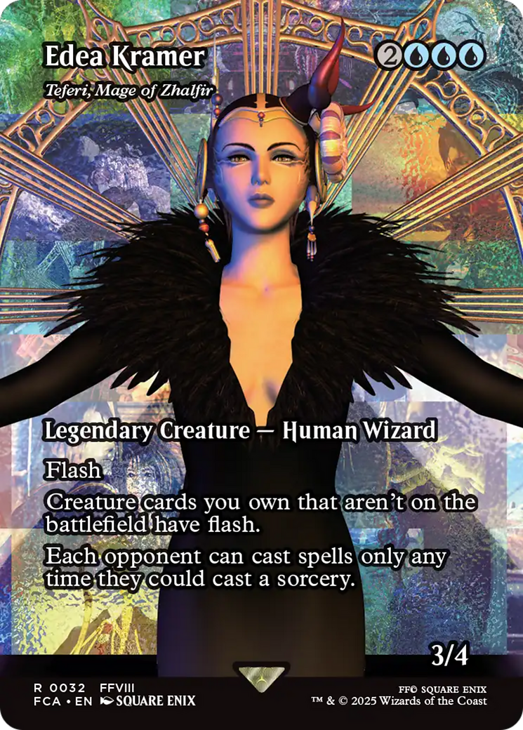 Edea Kramer - Teferi, Mage of Zhalfir (Showcase) (FCA-032) [FINAL FANTASY: Through the Ages] / Edea Kramer (Borderless)