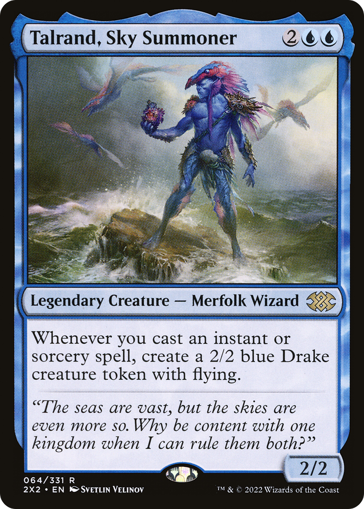 Talrand, Sky Summoner (2X2-064) [Double Masters 2022] Foil