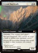 Crystal Barricade (Extended Art) (FDN-444) [Foundations] Foil