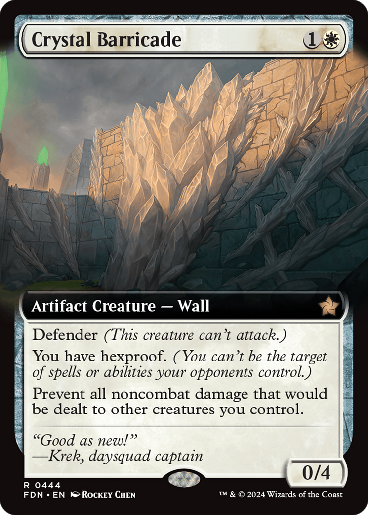 Crystal Barricade (FDN-444) [Foundations]: (Extended Art)