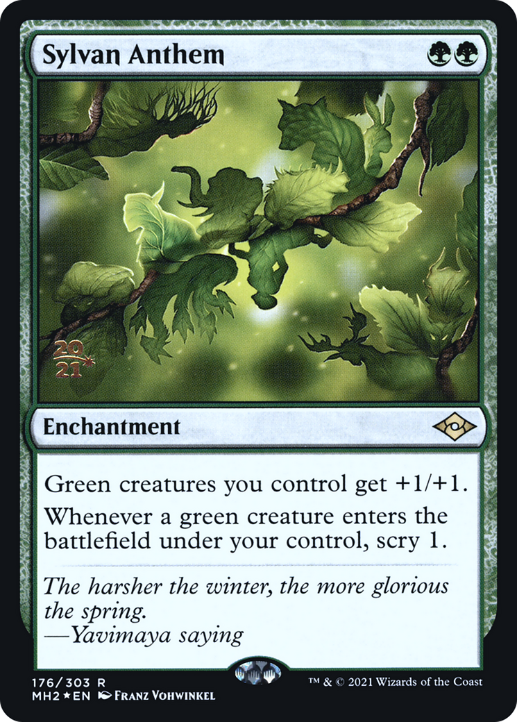 Sylvan Anthem (PRE-176S) [Modern Horizons 2 Promos] Foil