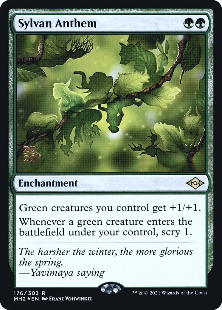 Sylvan Anthem (PRE-176S) [Modern Horizons 2 Promos] Foil