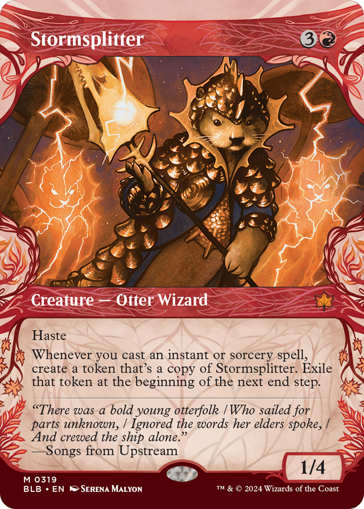 Stormsplitter (BLB-319) [Bloomburrow]: (Showcase) (Borderless)