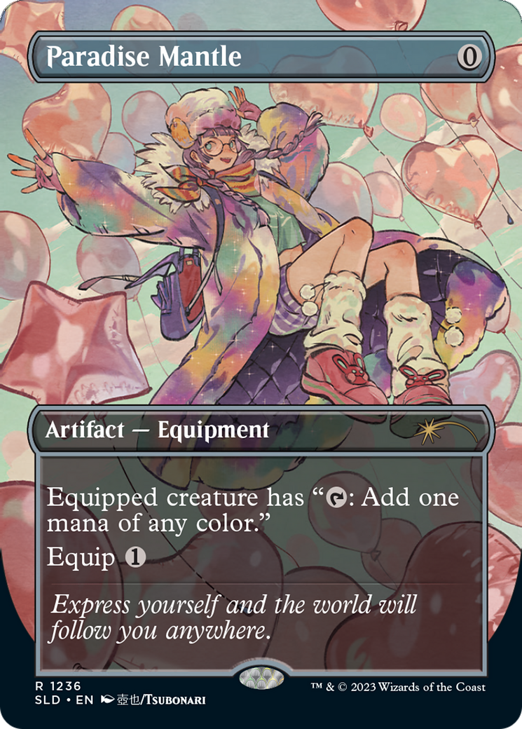 Paradise Mantle (SLD-1236) [Secret Lair Drop] (Borderless) Foil