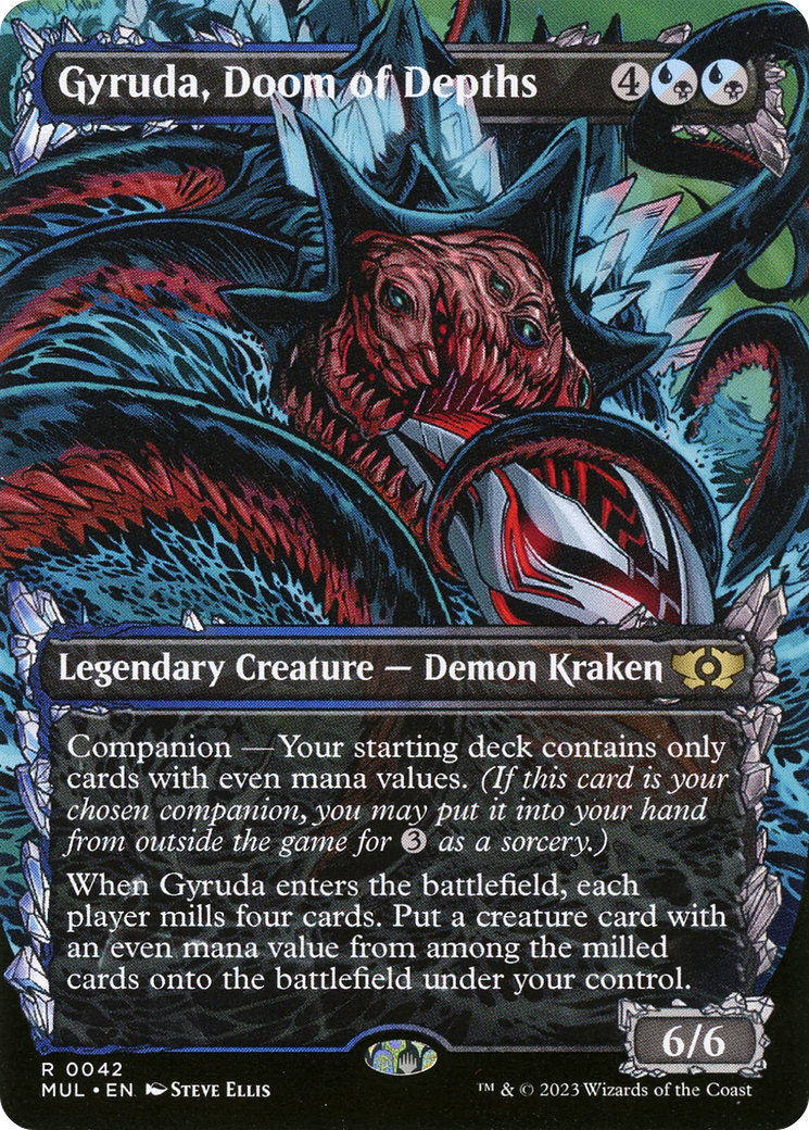 Gyruda, Doom of Depths (MUL-042) [Multiverse Legends]: (Showcase) (Borderless)