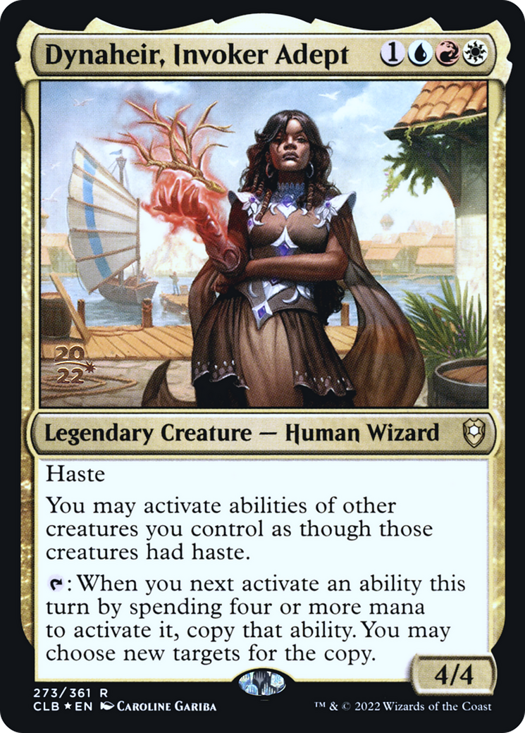 Dynaheir, Invoker Adept (PRE-273) [Battle for Baldur's Gate Promos] Foil