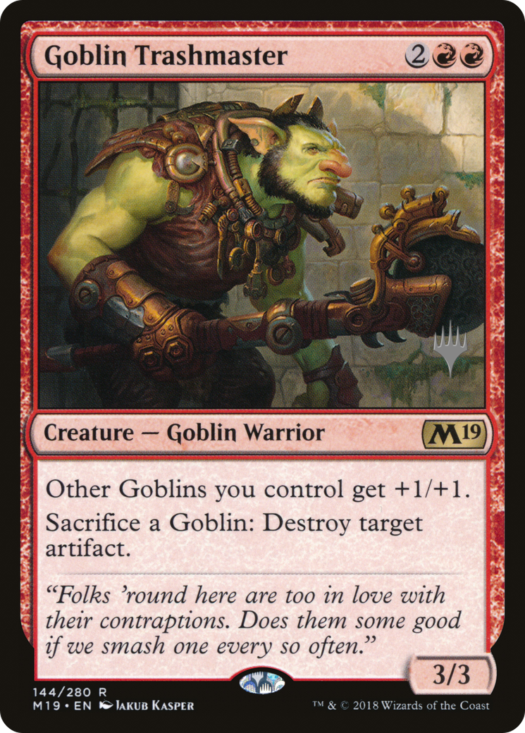 Goblin Trashmaster (PPM20-144P) [Promo Pack: Core Set 2019 Promos]