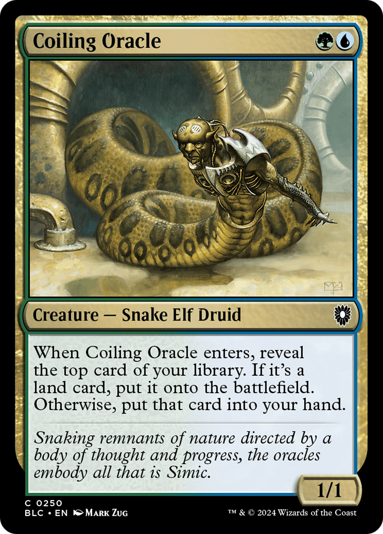 Coiling Oracle (BLC-250) [Bloomburrow Commander]