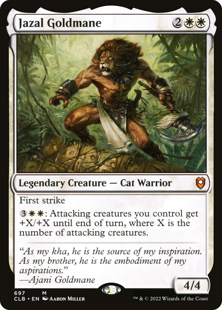 Jazal Goldmane (CLB-697) [Commander Legends: Battle for Baldur's Gate]