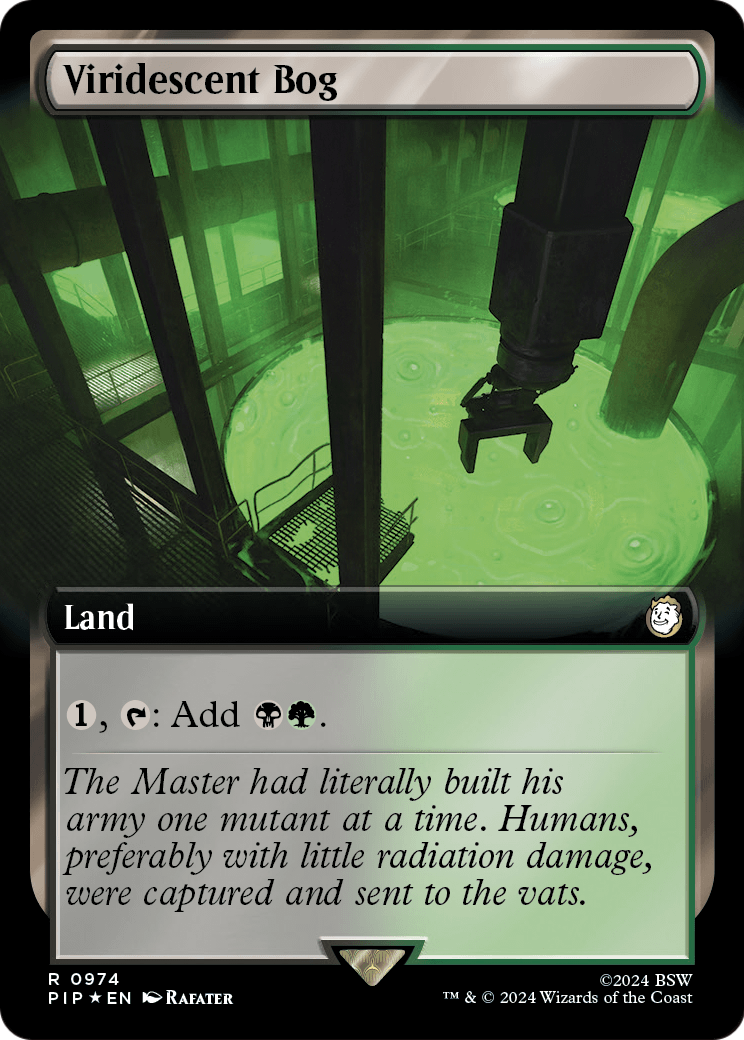 Viridescent Bog (Extended Art) (Surge Foil) (PIP-974) [Fallout] Foil