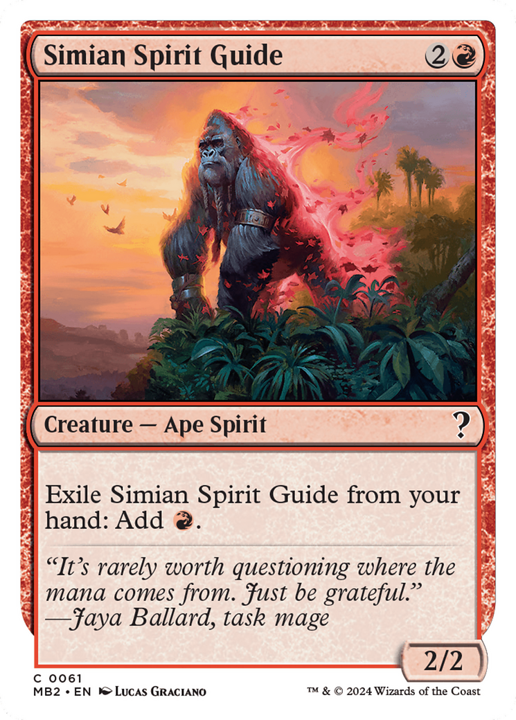 Simian Spirit Guide (MB2-061) [Mystery Booster 2]