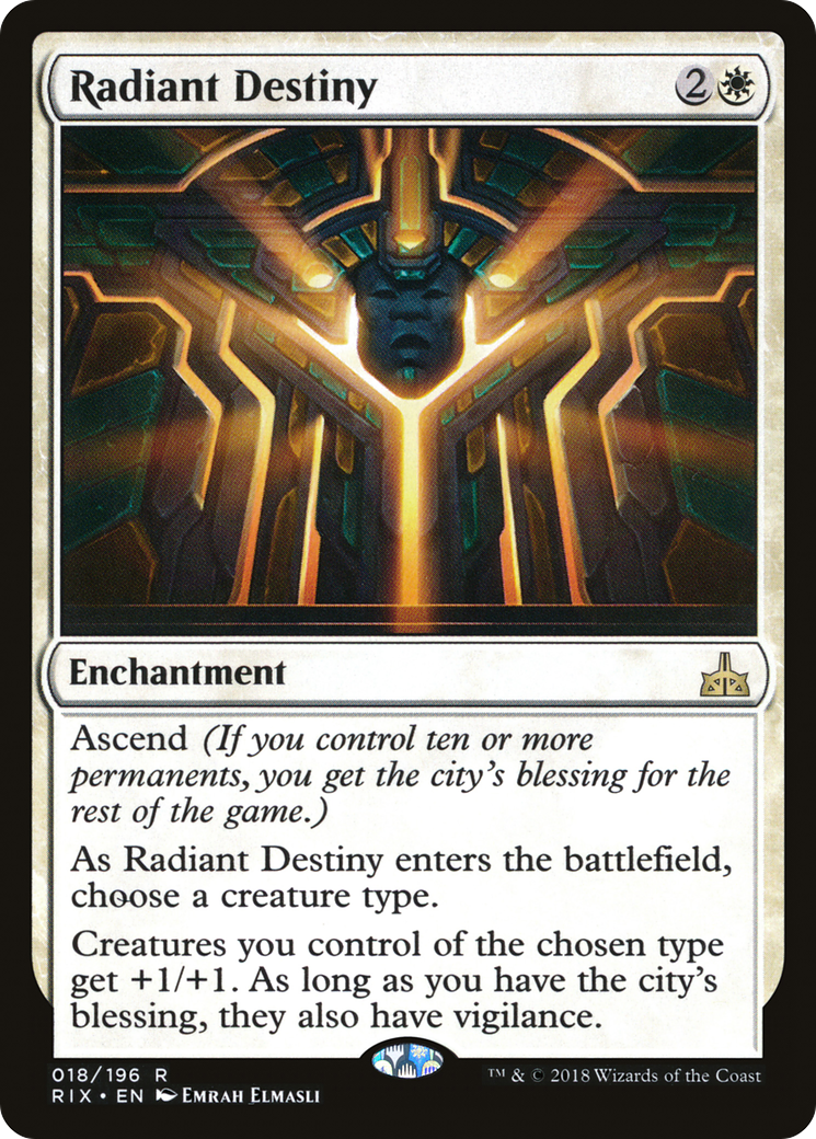 Radiant Destiny (RIX-018) [Rivals of Ixalan] Foil