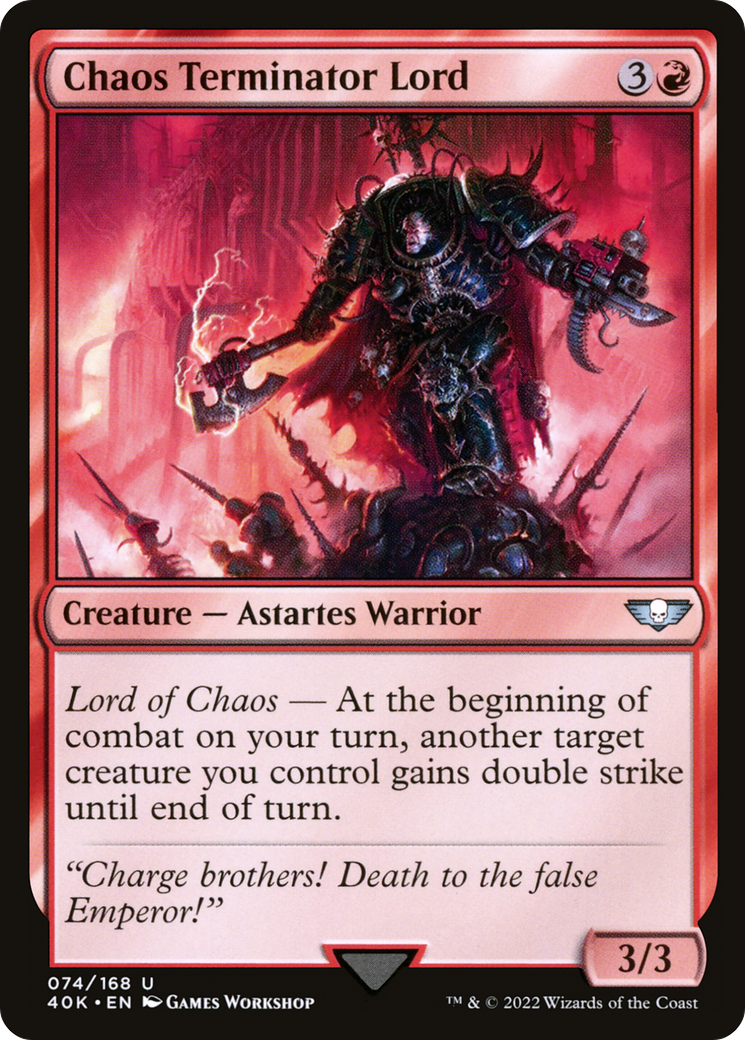 Chaos Terminator Lord (40K-074) [Warhammer 40,000 Commander]