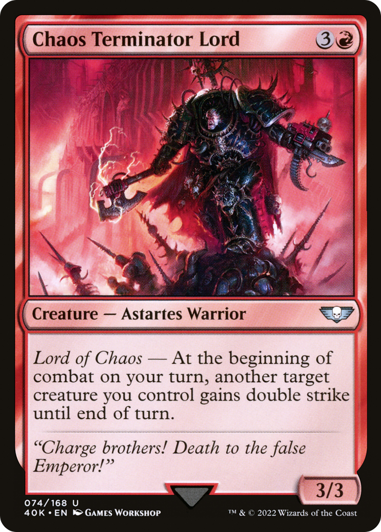 Chaos Terminator Lord (40K-074) [Warhammer 40,000 Commander]