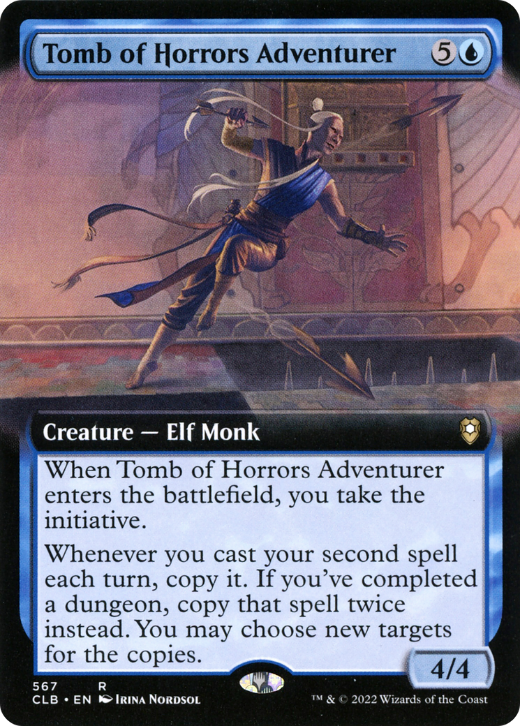 Tomb of Horrors Adventurer (CLB-567) [Commander Legends: Battle for Baldur's Gate]: (Extended Art) Foil