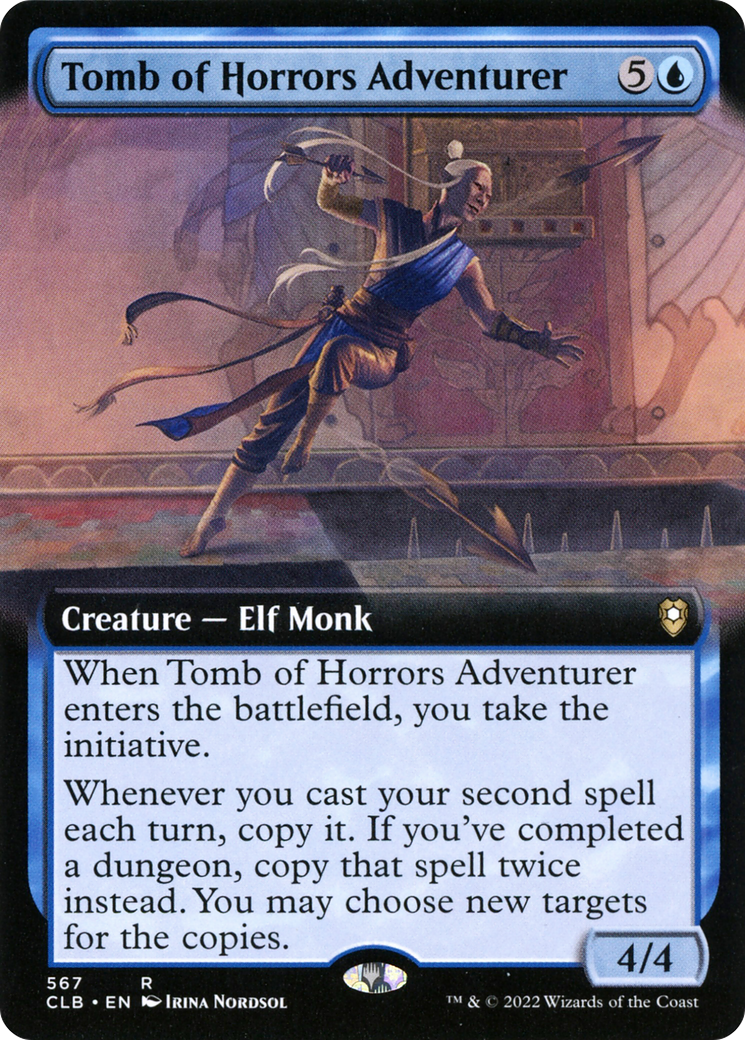 Tomb of Horrors Adventurer (Extended Art) (CLB-567) [Commander Legends: Battle for Baldur's Gate] Foil