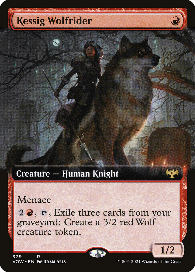 Kessig Wolfrider (VOW-379) [Innistrad: Crimson Vow]: (Extended Art) Foil