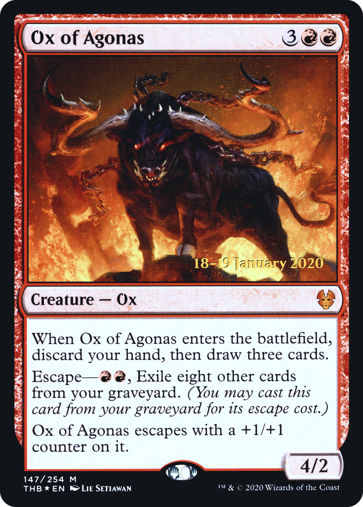 Ox of Agonas (PRE-147S) [Theros Beyond Death Promos] Foil