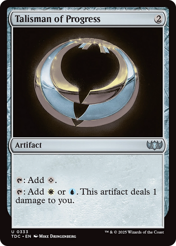 Talisman of Progress (TDC-333) [Commander: Tarkir: Dragonstorm]