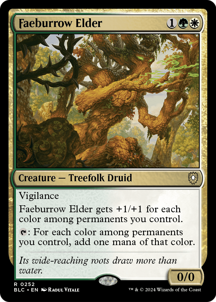 Faeburrow Elder (BLC-252) [Bloomburrow Commander]
