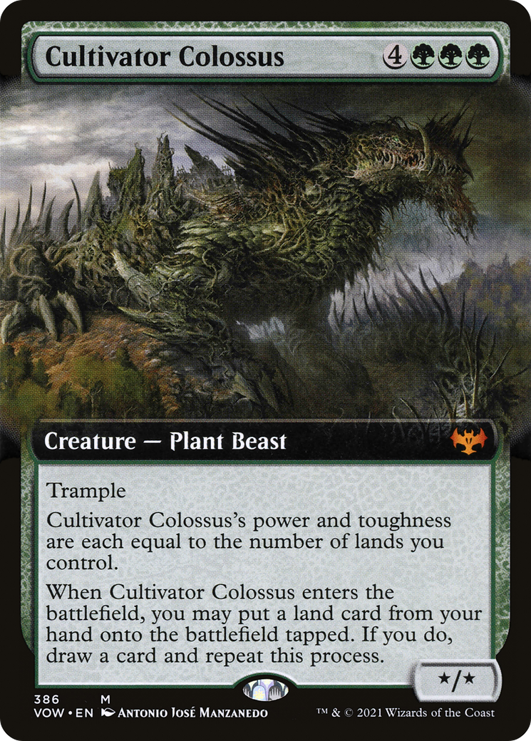 Cultivator Colossus (Extended Art) (VOW-386) [Innistrad: Crimson Vow] Foil