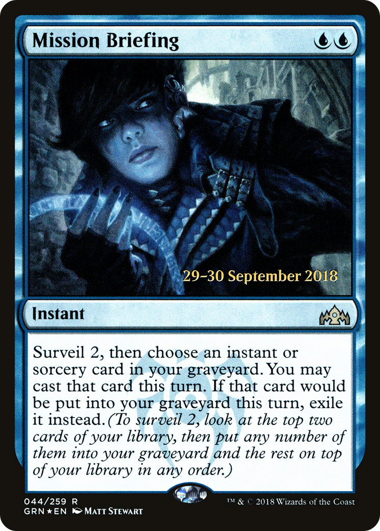 Mission Briefing (PRE-44S) [Guilds of Ravnica Promos] Foil