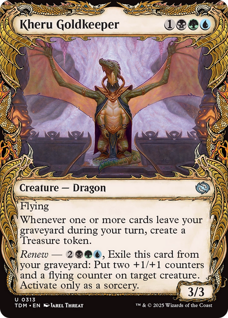 Kheru Goldkeeper (TDM-313) [Tarkir: Dragonstorm]: (Showcase)