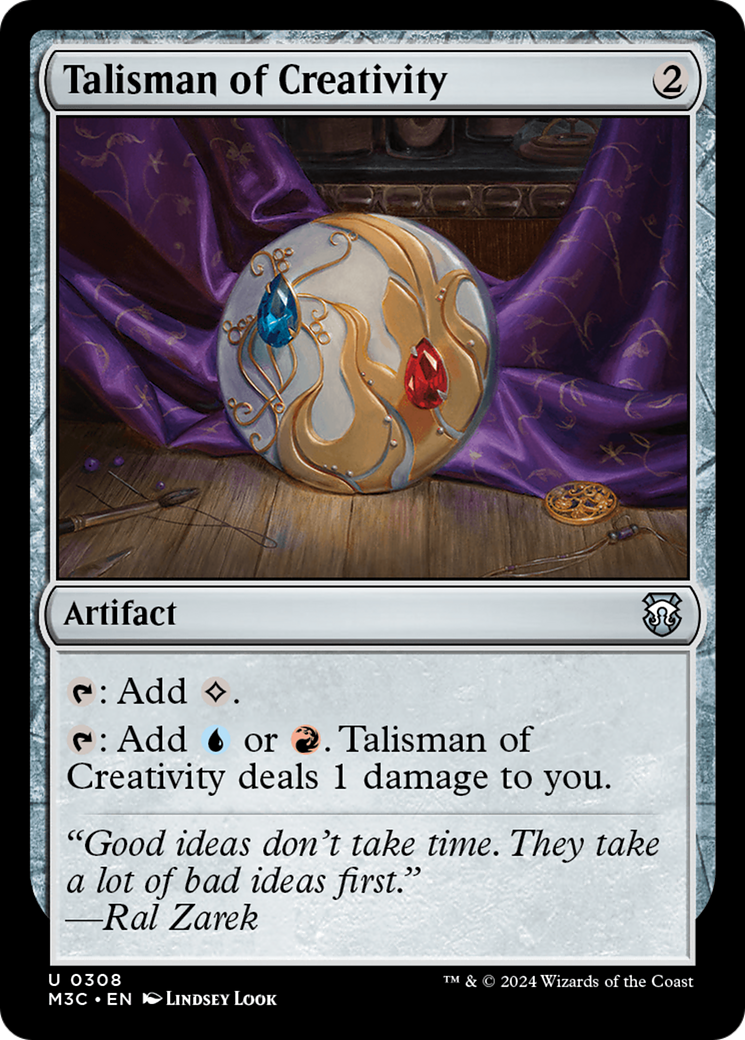 Talisman of Creativity (M3C-308) [Modern Horizons 3 Commander] Foil
